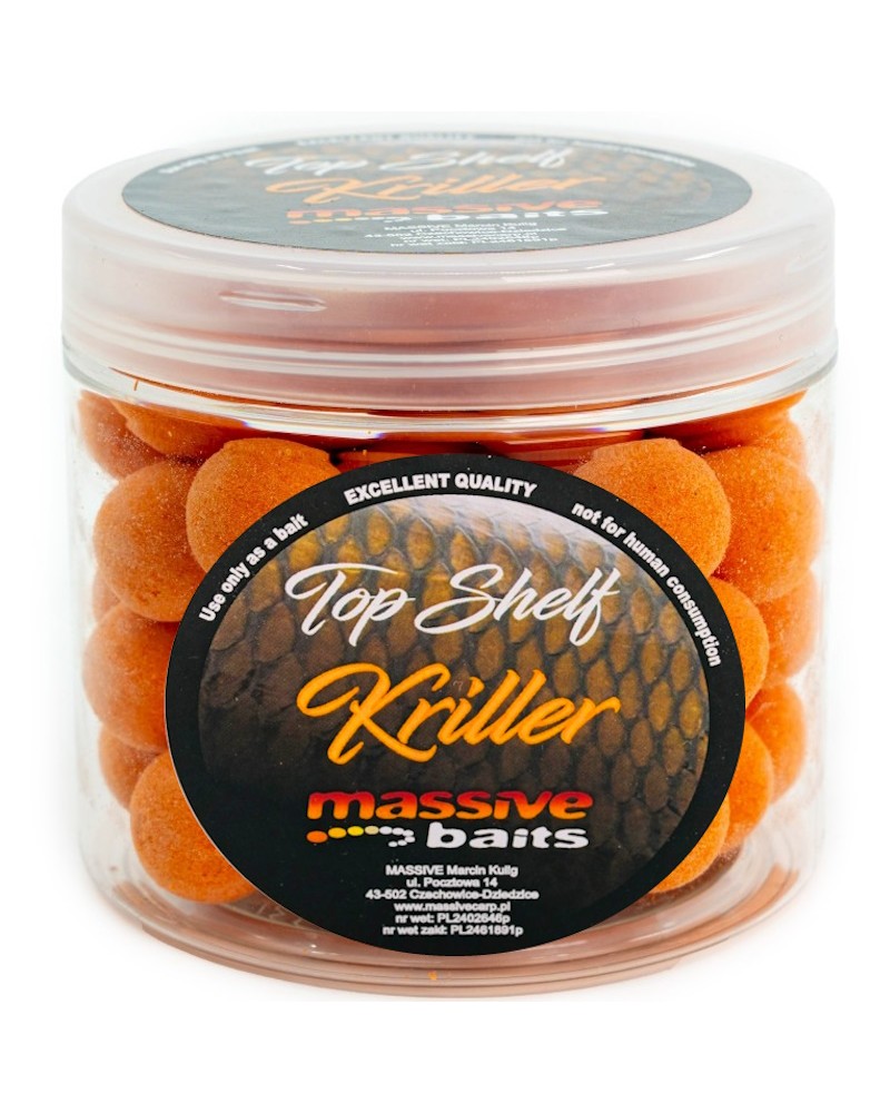 Kulki Haczykowe Massive Baits Top Shelf Pop-Ups Kriller Kryl 14mm 200ml