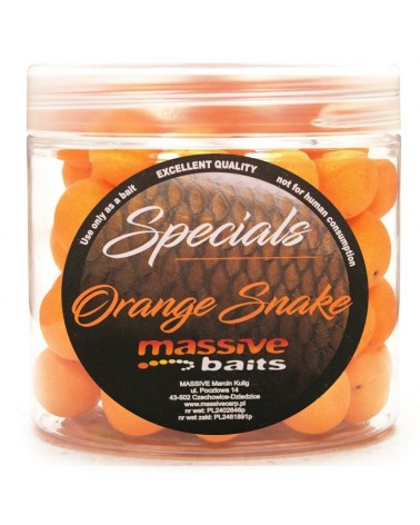 Kulki Haczykowe Massive Baits Top Shelf Pop-Ups Orange Snake 14mm 200ml