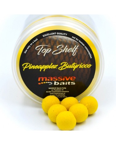 Kulki Haczykowe Massive Baits Top Shelf Pop-Ups Pineapplez Ananas Butyricco 14mm 200ml