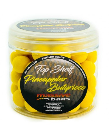 Kulki Haczykowe Massive Baits Top Shelf Pop-Ups Pineapplez Ananas Butyricco 14mm 200ml