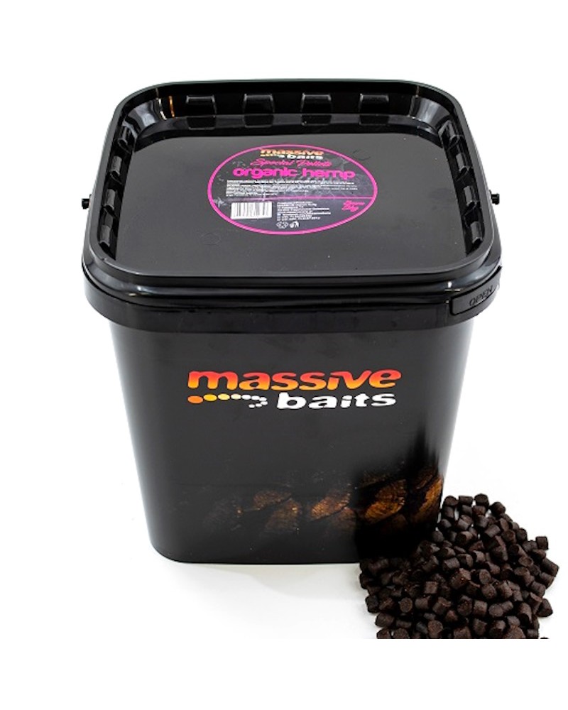 Pellet Zanętowy Massive Baits Specials Organic Hemp Konopie 8mm Wiaderko 3kg