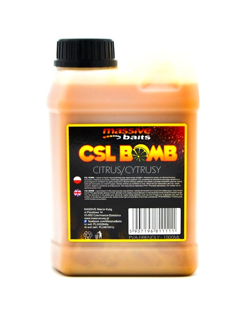 Zalewa Massive Baits CSL Boomb Citrus Cytrus 1000ml