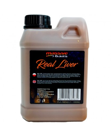 Zalewa Massive Baits Liquids Real Liver Wątroba 1000ml