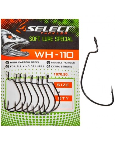 Haczyki Offsetowe Select WH-110 Nr 4 8szt. Z Oczkiem Do Czeburaszki