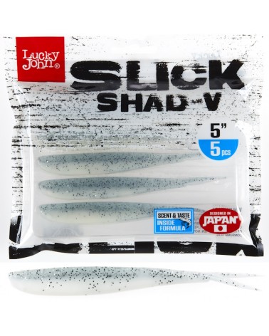 Guma Jaskółka Lucky John 3D Slick Shad-V 5'' 12.7cm 017 5szt.