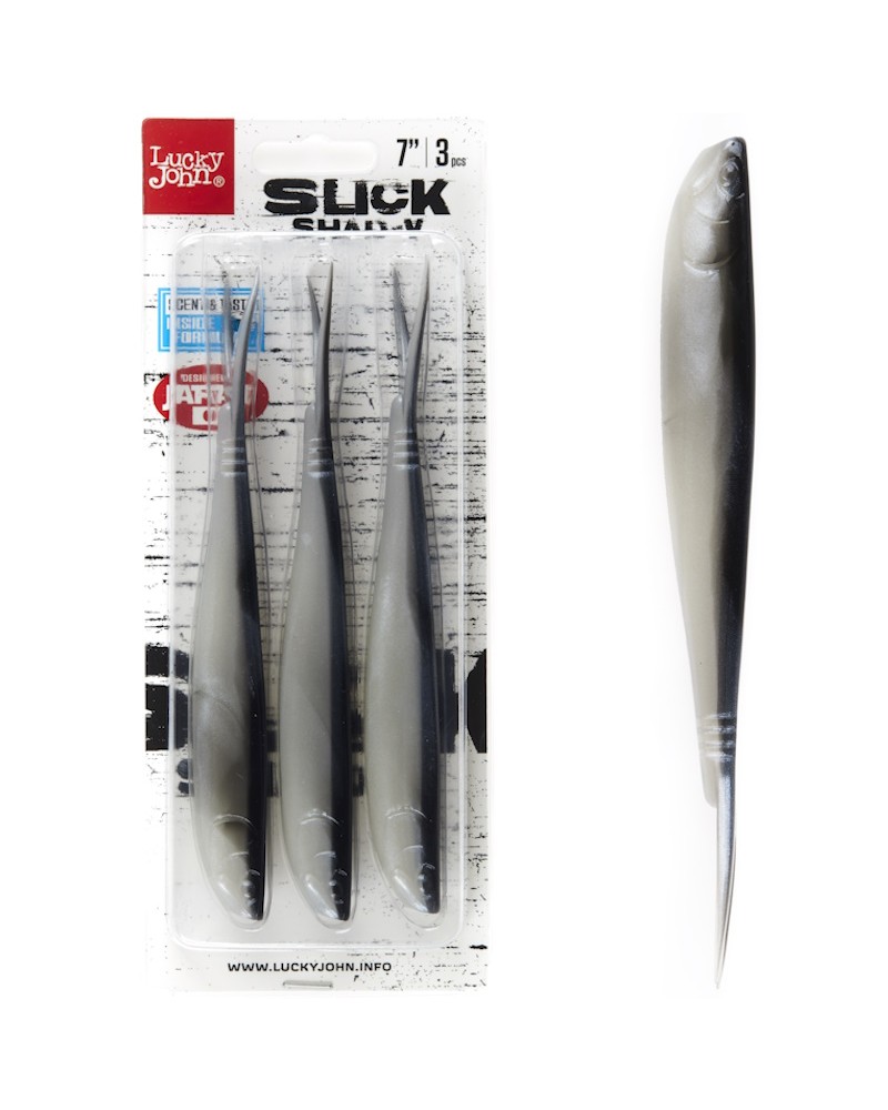 Guma Jaskółka Lucky John 3D Slick Shad-V 7'' 17.8cm 014 3szt.