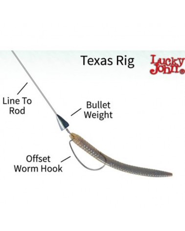 Ciężarek Mosiężny Lucky John Brass Bullet Do Texas Carolina Rig