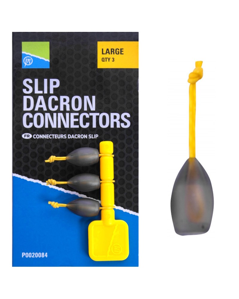 Łącznik Do Amortyzatora Gumy Preston Slip Dacron Connector Large 3szt.