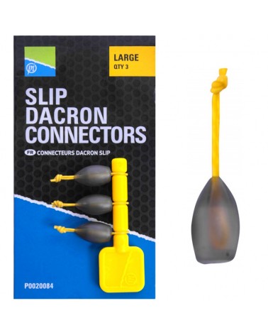Łącznik Do Amortyzatora Gumy Preston Slip Dacron Connector Large 3szt.