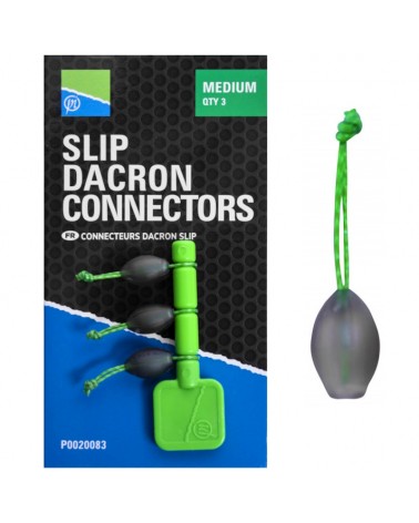 Łącznik Do Amortyzatora Gumy Preston Slip Dacron Connector Medium 3szt.