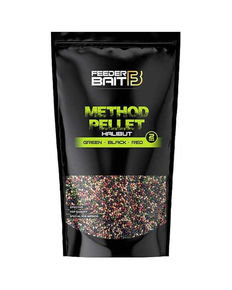 Pellet Do Koszyka Feeder Bait Method Halibut Green Black Red 2mm 800g