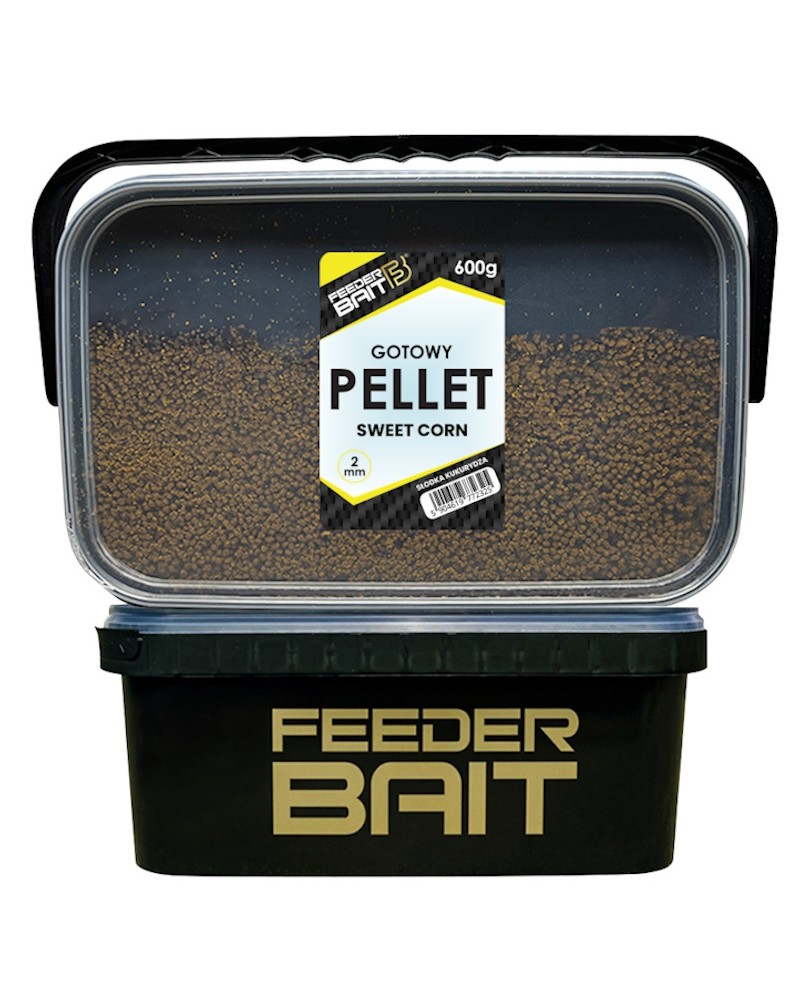 Pellet Feeder Bait Method Ready Gotowy W Wiaderku Sweet Corn Kukurydza 2mm 600g