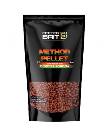 Pellet Do Koszyka Feeder Bait Method F1 Ochotka & Konopia 4mm 800g