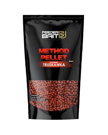 Pellet Do Koszyka Feeder Bait Method Truskawka Strawberry 4mm 800g