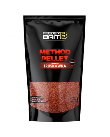 Micro Pellet Feeder Bait Truskawka 2mm 800g