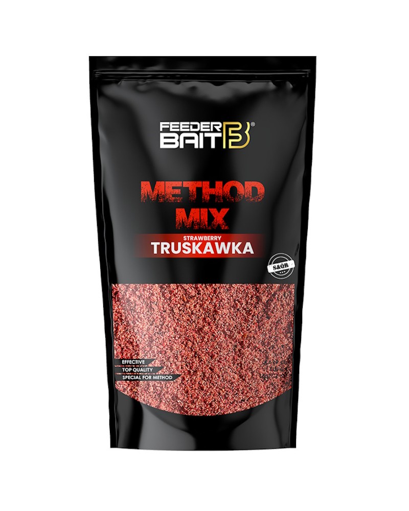Zanęta Feeder Bait Method Mix Truskawka 800g