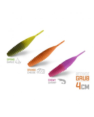 Guma Sztuczna Larwa Delphin B! StinxGRUB Cheese Orange 4cm 20szt.