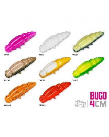 Guma Sztuczna Larwa Delphin Bugo Cheese White 4cm 15szt.