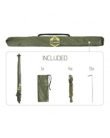 Parasol Z Boczną Ścianką Delphin Thunder FullWall 250x215cm 4/4 3kg