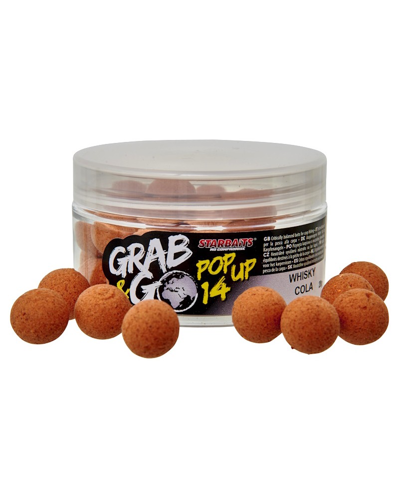 Kulki Haczykowe Starbaits Grab & Go Global Pop Up Whisky Cola 14mm 20g