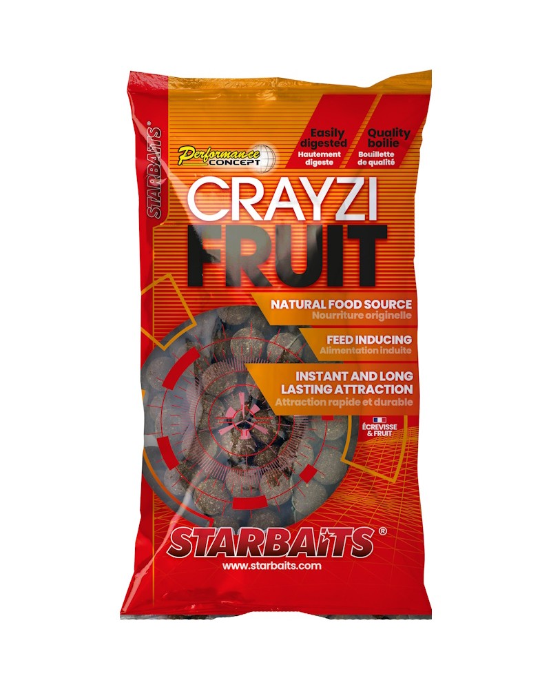 Kulki Zanętowe Starbaits Performance Concept Crayzi Fruit Boilies 20mm 800g