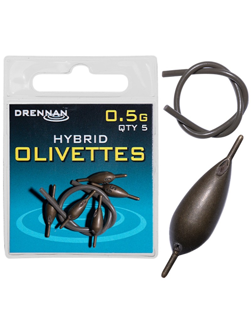 Oliwki Z Igielitem Na Stałe/Przelotowe Drennan Hybrid 0.5g 5szt.