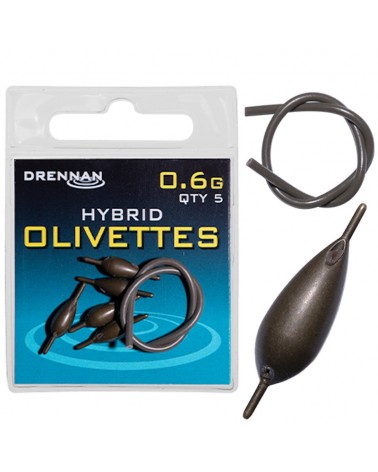 Oliwki Z Igielitem Na Stałe/Przelotowe Drennan Hybrid 0.6g 5szt.