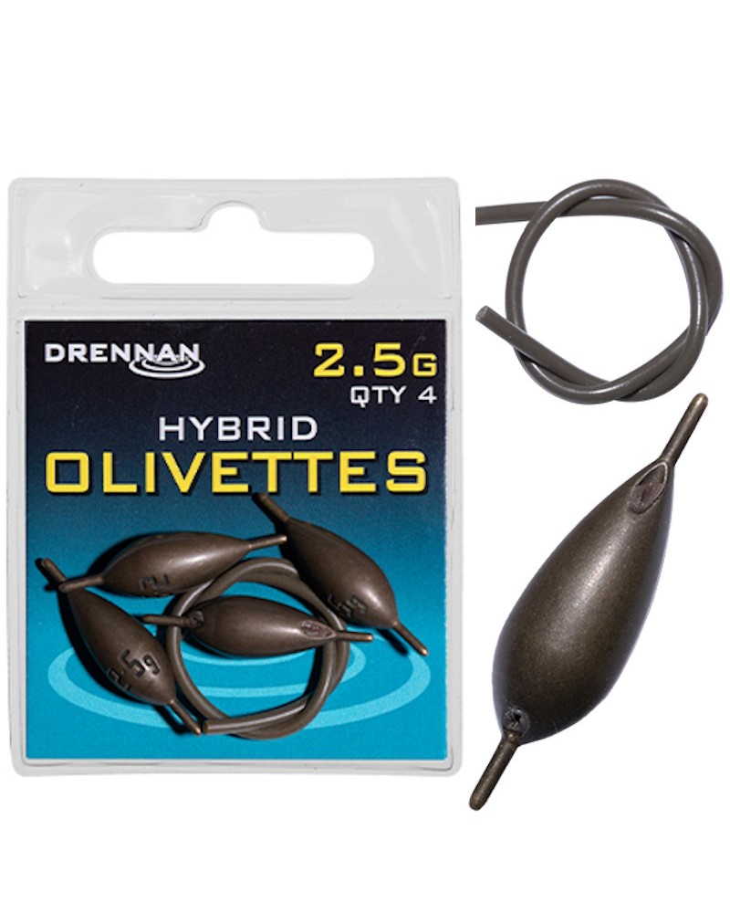 Oliwki Z Igielitem Na Stałe/Przelotowe Drennan Hybrid 2.5g 4szt.