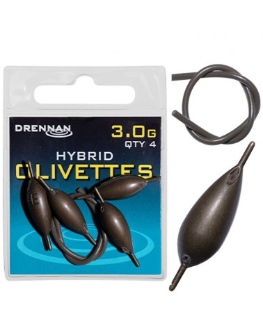 Oliwki Z Igielitem Na Stałe/Przelotowe Drennan Hybrid 3.0g 4szt.