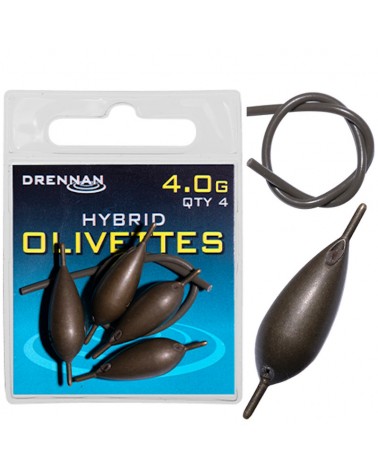 Oliwki Z Igielitem Na Stałe/Przelotowe Drennan Hybrid 4.0g 4szt.