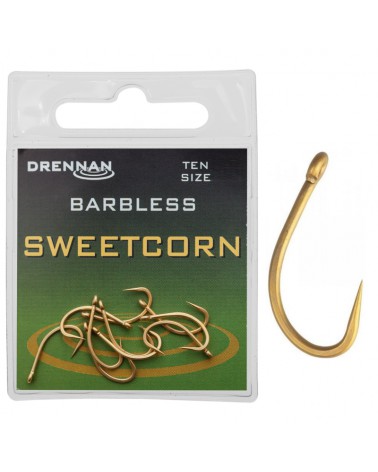 Haczyki Drennan Sweetcorn Bezzadziorowe Roz. 16 10szt.