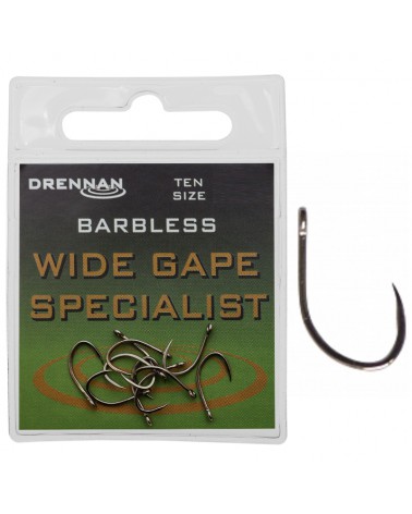 Haczyki Drennan Wide Gape Specialist Bezzadziorowe Roz. 6 10szt.