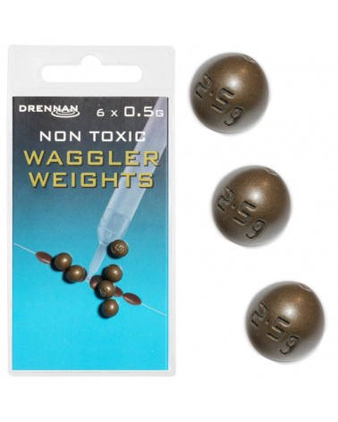 Ciężarek Kulka Przelotowa Z Igielitem Drennan Non Toxic Waggler Weights 0.5g 6szt.