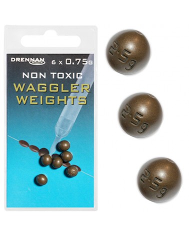 Ciężarek Kulka Przelotowa Z Igielitem Drennan Non Toxic Waggler Weights 0.75g 6szt.