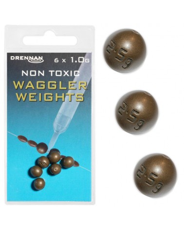 Ciężarek Kulka Przelotowa Z Igielitem Drennan Non Toxic Waggler Weights 1.0g 6szt.