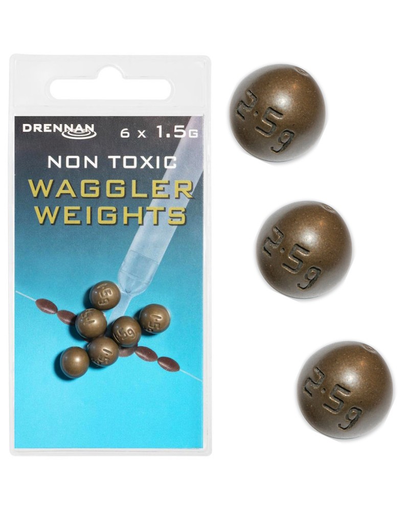 Ciężarek Kulka Przelotowa Z Igielitem Drennan Non Toxic Waggler Weights 1.5g 6szt.