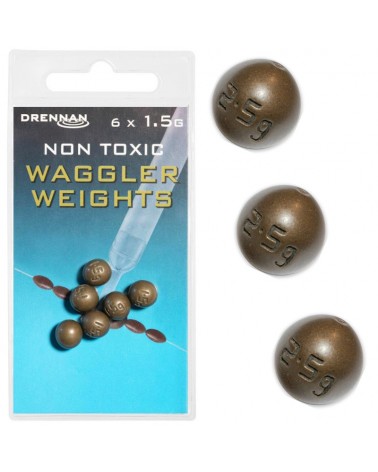 Ciężarek Kulka Przelotowa Z Igielitem Drennan Non Toxic Waggler Weights 1.5g 6szt.