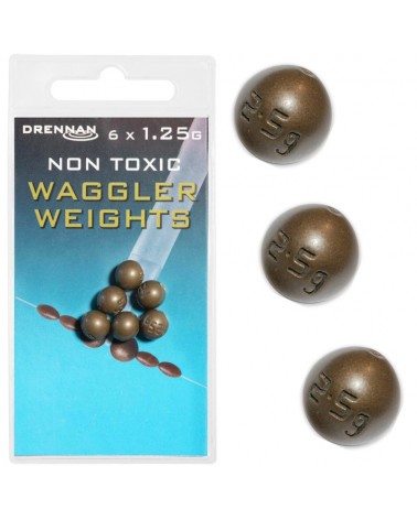 Ciężarek Kulka Przelotowa Z Igielitem Drennan Non Toxic Waggler Weights 1.25g 6szt.