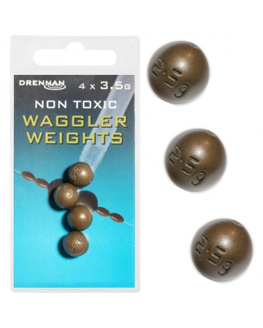 Ciężarek Kulka Przelotowa Z Igielitem Drennan Non Toxic Waggler Weights 3.5g 4szt.