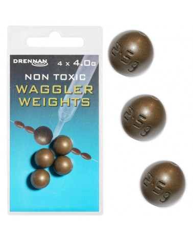 Ciężarek Kulka Przelotowa Z Igielitem Drennan Non Toxic Waggler Weights 4.0g 4szt.