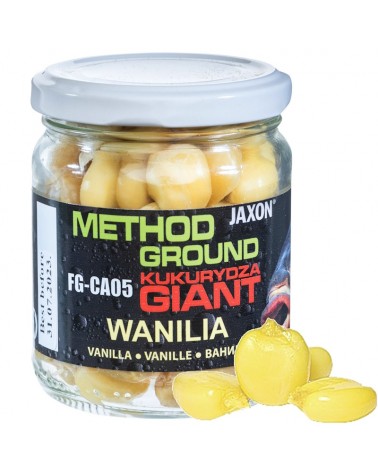 Kukurydza Haczykowa Jaxon Giant Method Ground 125g Wanilia