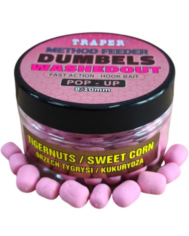 Dumbels Traper WashedOut Pop-Up 8-10mm 30g Orzech Tygrysi Kukurydza
