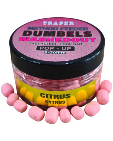 Dumbels Traper WashedOut Pop-Up 8-10mm 30g Cytrus