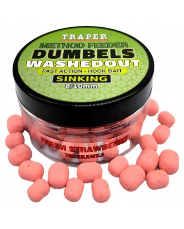 Dumbels Traper WashedOut Sinking 8-10mm/50g Truskawka Strawberry