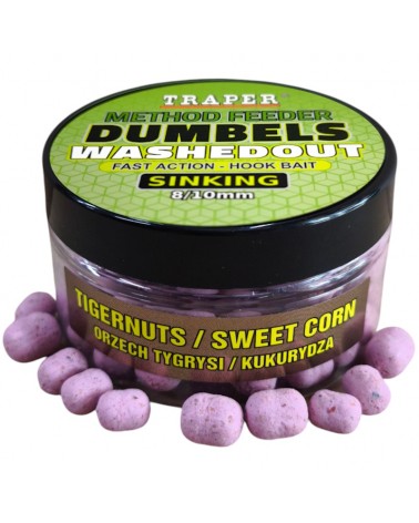 Dumbels Traper WashedOut Sinking 8-10mm/50g Orzech Tygrysi Kukurydza