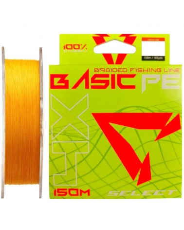 Plecionka Select Basic PE 4X 0.04mm 5lb 2.5kg 150m Pomarańczowa