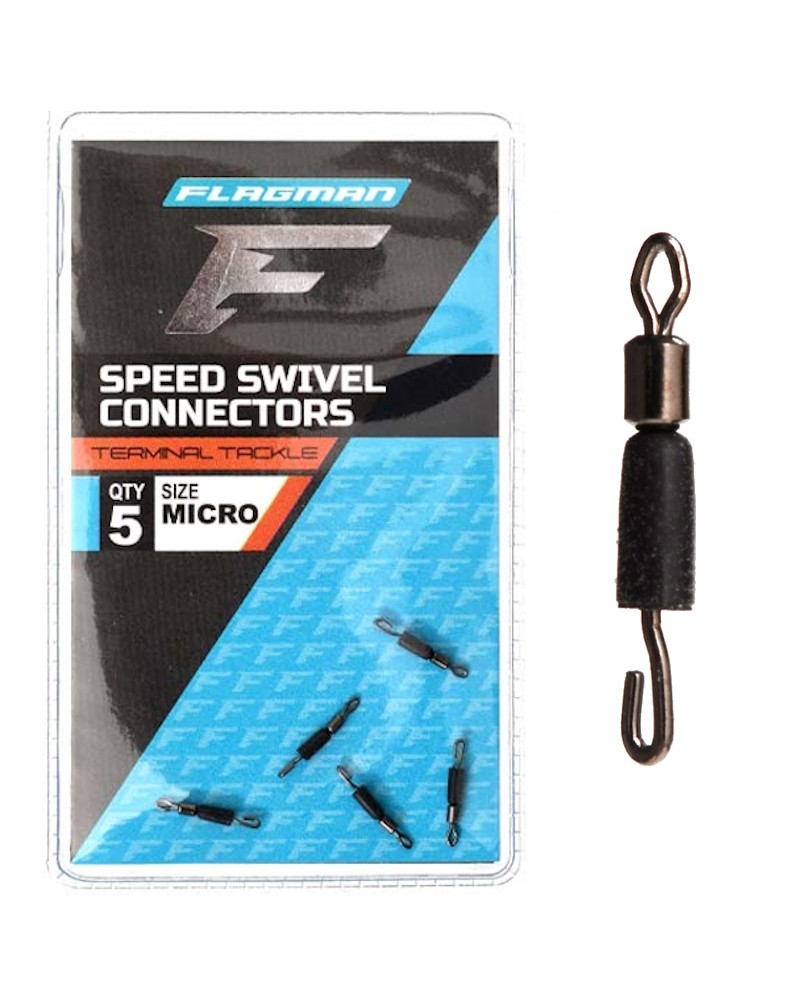 Szybkozłączka Krętlik Do Przyponu Flagman Speed Swivel Connector Micro 5szt.