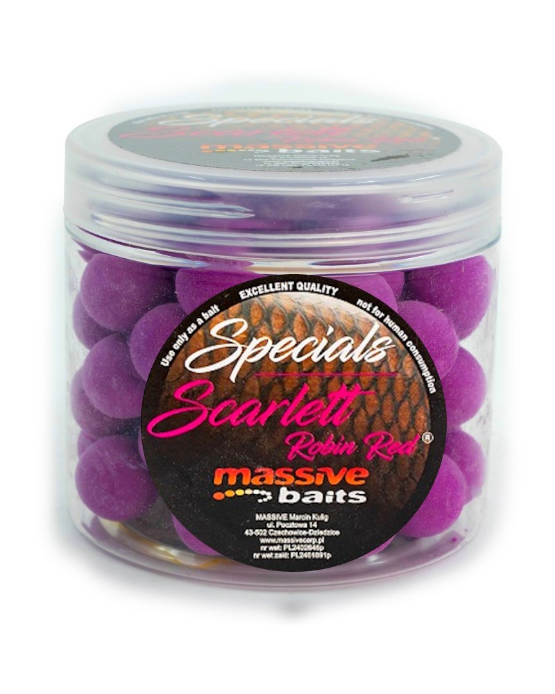 Kulki Haczykowe Massive Baits Special Pop-Up Scarlett Robin Red 18mm 200ml
