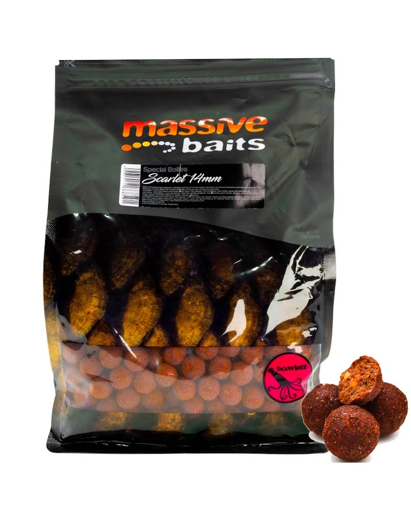 Kulki Zanętowe Massive Baits Special Boilies Scarlett Robin Red 14mm 1kg