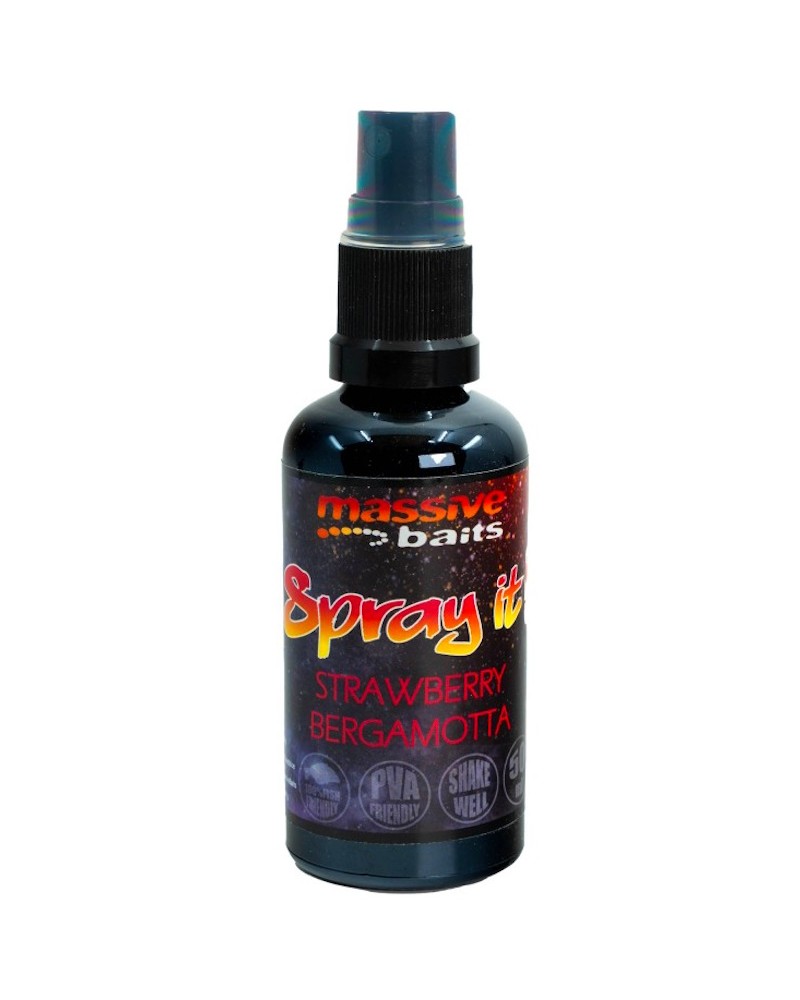 Aromat Do Kulek Ziaren Massive Baits Spray It Strawberry Bergamotta Truskawka 50ml